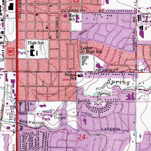 Topographic Map of Poudre School District Global Academy, CO