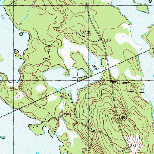Topographic Map of Bearce Flowage, ME