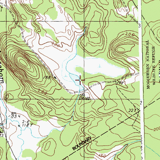 Topographic Map of Snare Meadow, ME