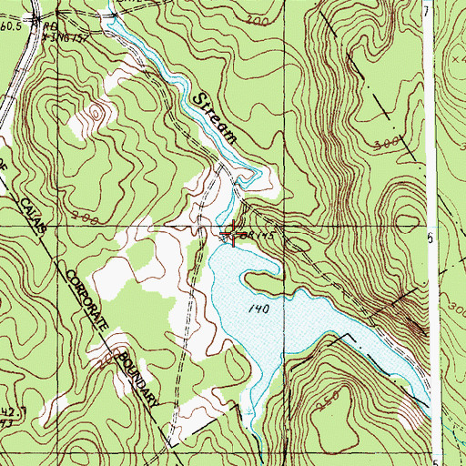 Topographic Map of Howard Mill Flowage Dam, ME