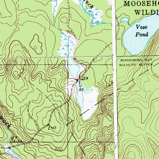 Topographic Map of Upper Goodall Heath Dam, ME
