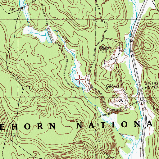 Topographic Map of MacCrae Flowage, ME