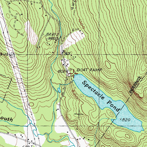 Topographic Map of Spectacle Pond Dam, NH
