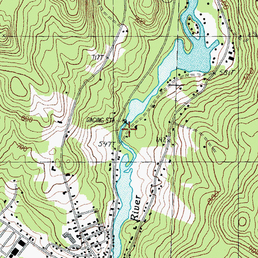 Topographic Map of Squam Lake Dam, NH