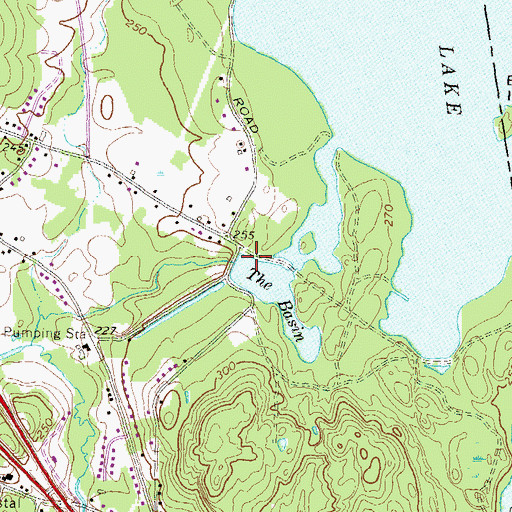 Topographic Map of Massabesic Lake, NH