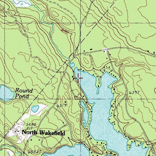 Topographic Map of Arthur H Fox Memorial Dam, NH