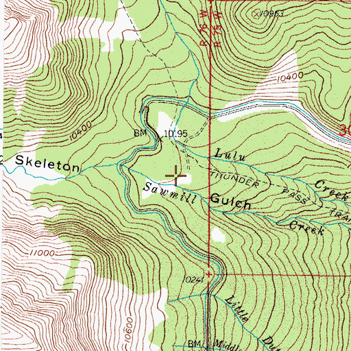 Topographic Map of Ditch Camp, CO