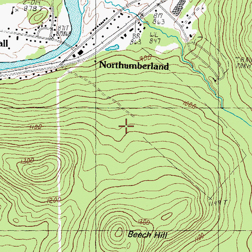 Topographic Map of Connecticut River Reservoir, NH