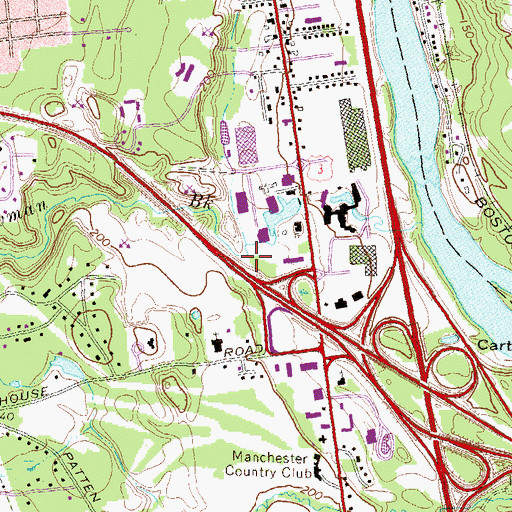 Topographic Map of Woodbury Estate Pond, NH
