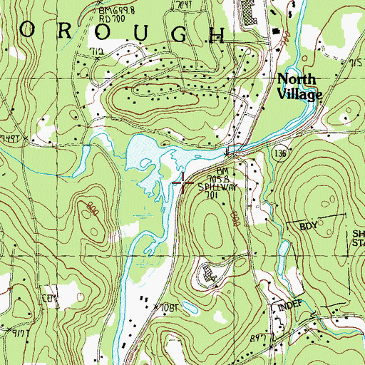 Topographic Map of Contoocook River Reservoir, NH