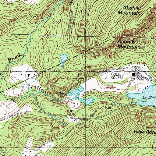 Topographic Map of Farm Reservoir Dam, NH