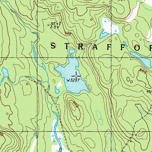 Topographic Map of Kenneth Hill Pond, NH