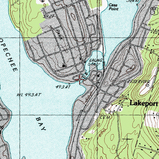 Topographic Map of Lakeport Dam, NH