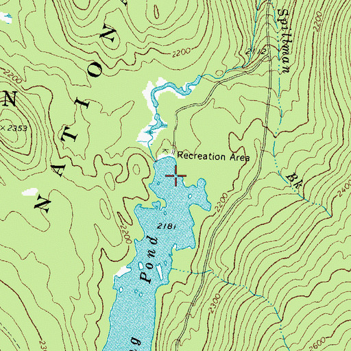 Topographic Map of Long Pond Dam, NH