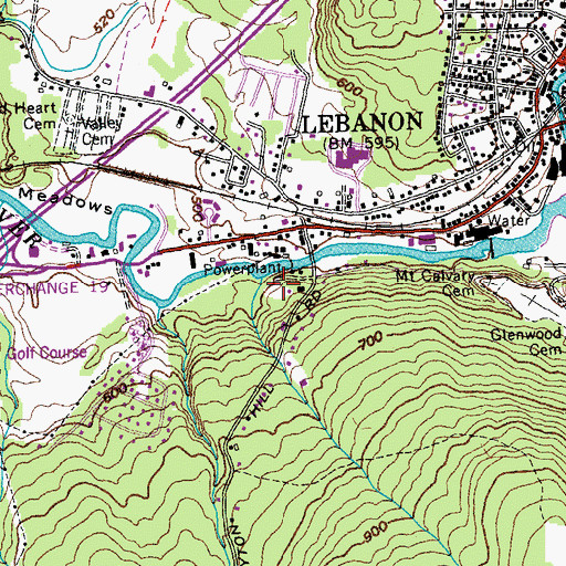 Topographic Map of Plant Number 1 Dam, NH