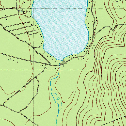 Topographic Map of Silver Lake Dam, NH