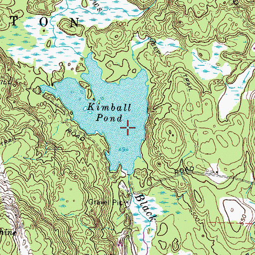 Topographic Map of Kimball Pond Dam, NH