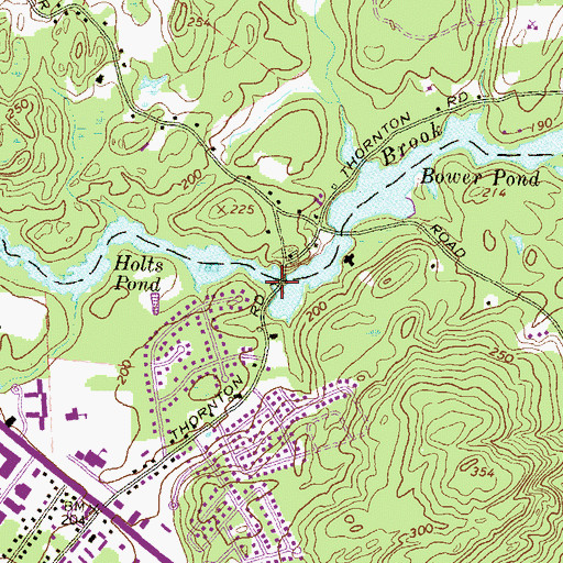 Topographic Map of Holt Dam, NH