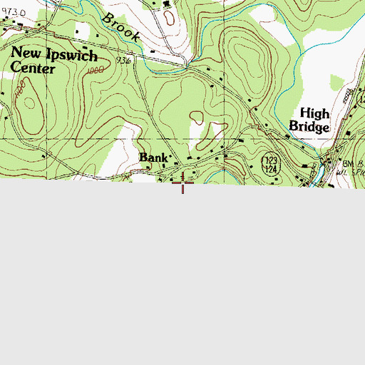 Topographic Map of Water Loom Pond Dam, NH