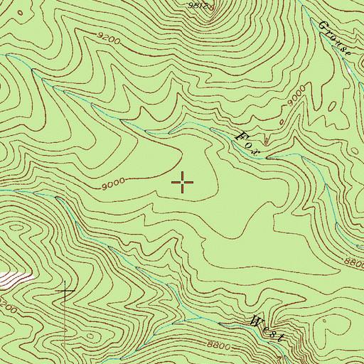 Topographic Map of Husted Trail, CO