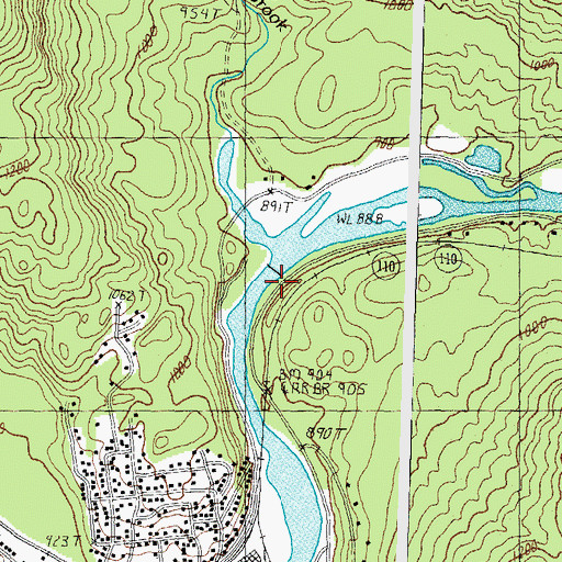 Topographic Map of Upper Ammonoosuc Dam, NH