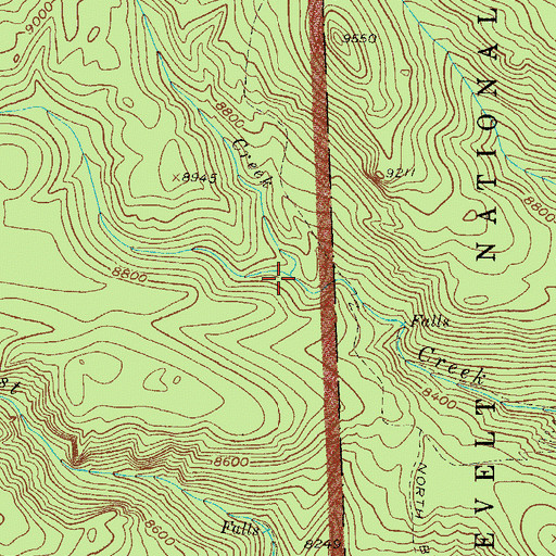 Topographic Map of Grouse Creek, CO
