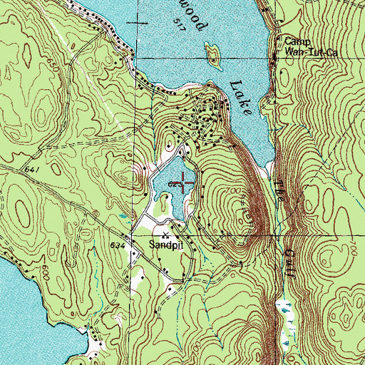 Topographic Map of Voydatch Pond, NH