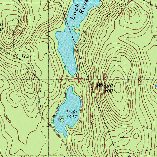 Topographic Map of Loch Lyndon Reservoir Dam, NH