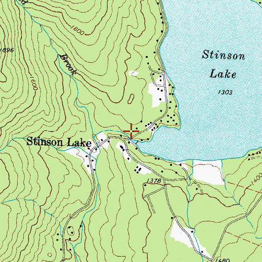 Topographic Map of Stinson Lake Dam, NH