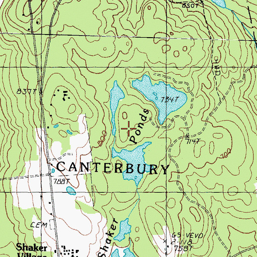 Topographic Map of Long Pond Dike, NH