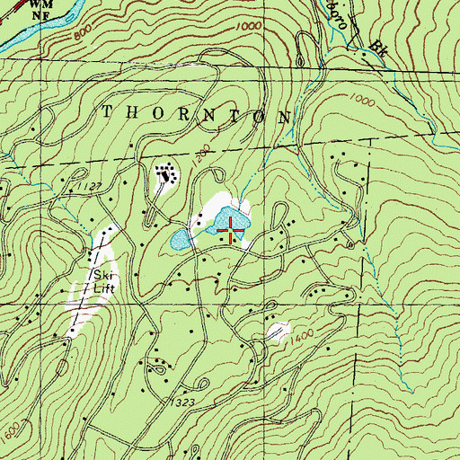 Topographic Map of Locke Waterville Corporation Dam, NH