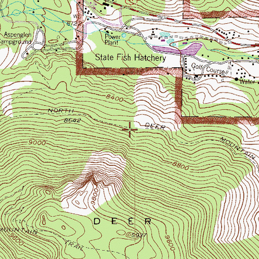 Topographic Map of North Deer Mountain Trail, CO