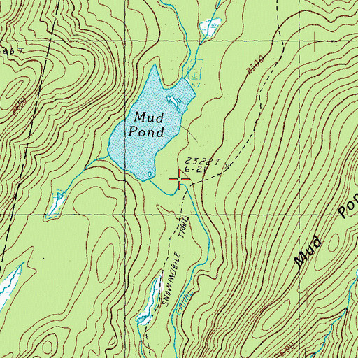 Topographic Map of Mud Pond Dam, NH