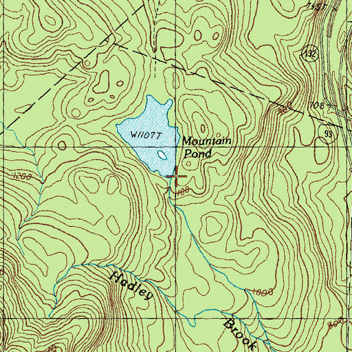 Topographic Map of Mountain Pond South Dam, NH