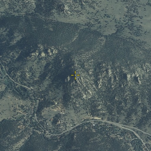 Aerial/Satellite Image of Castle Mountain, CO