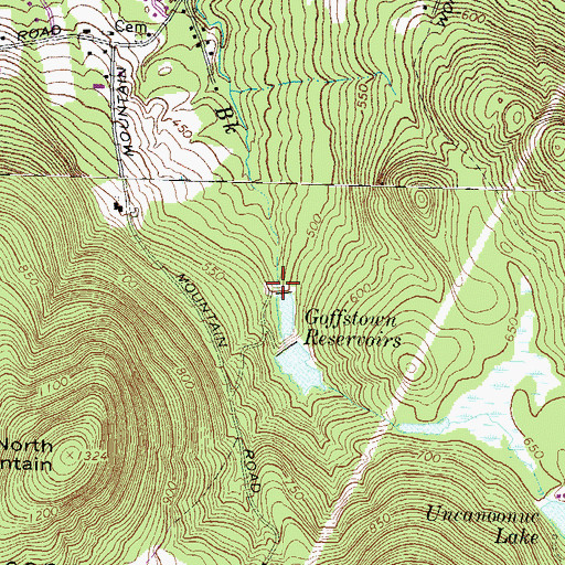 Topographic Map of Lower Reservoir Dam, NH