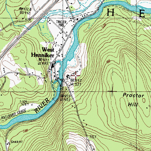 Topographic Map of Contoocook Valley Paper Company Dam, NH