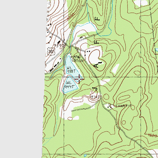 Topographic Map of Jaffrey Wastewater Treatment Plant Dam, NH