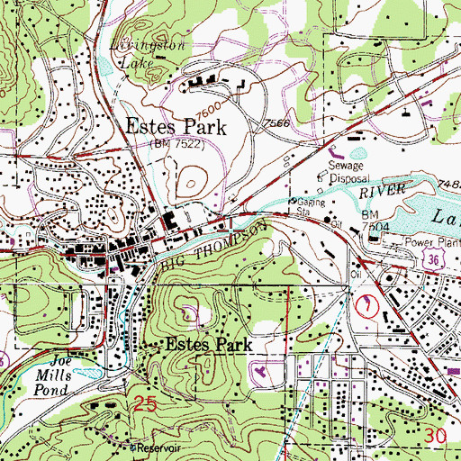 Topographic Map of Black Canyon Creek, CO