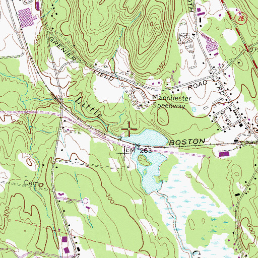 Topographic Map of Webster Smith Dam, NH