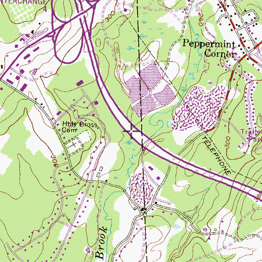 Topographic Map of Londonderry Sewage Lagoon, NH
