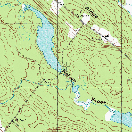 Topographic Map of Gillan Pond Dam, NH