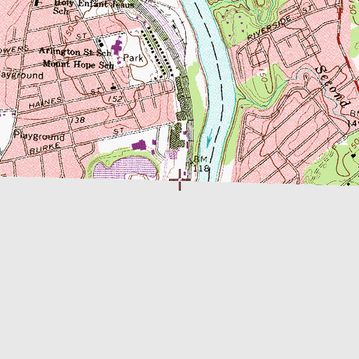 Topographic Map of Improved Machinery Pond Dam, NH
