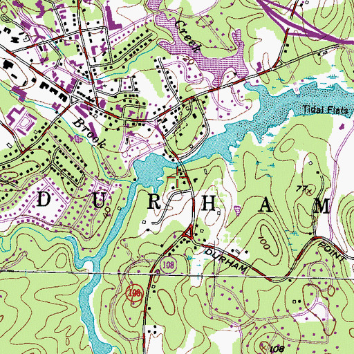 Topographic Map of Oyster River Dam, NH