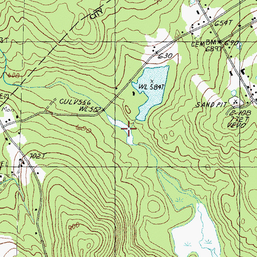 Topographic Map of Footes Pond, NH