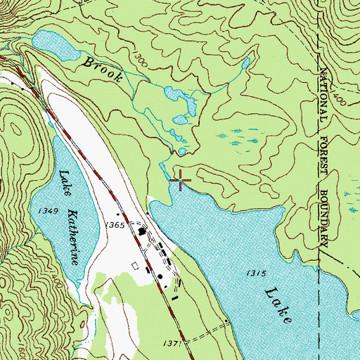 Topographic Map of Lake Tarleton Dam, NH