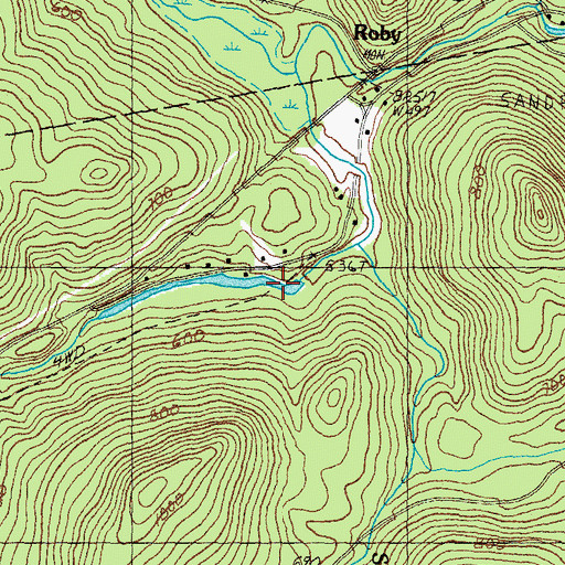 Topographic Map of Warner River Reservoir, NH
