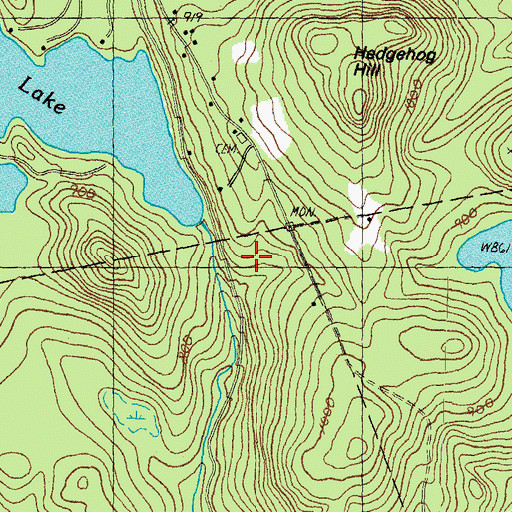 Topographic Map of Blaisdell Lake Dam, NH