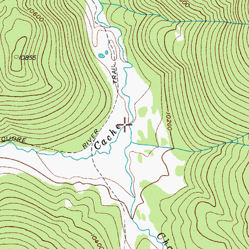 Topographic Map of Chapin Creek, CO