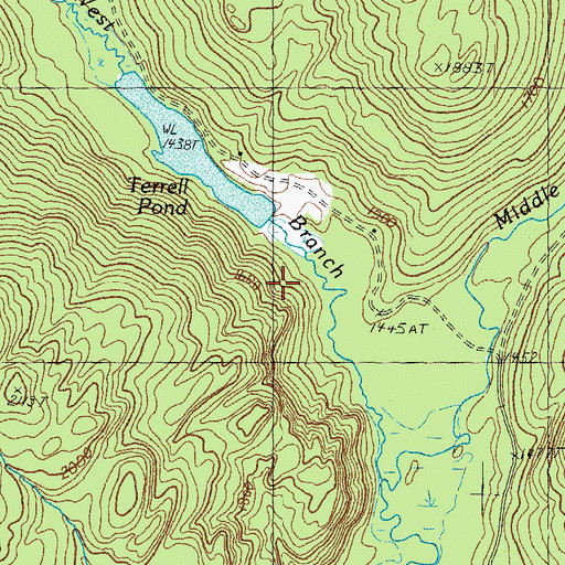 Topographic Map of Pearley Terrill Dam, NH